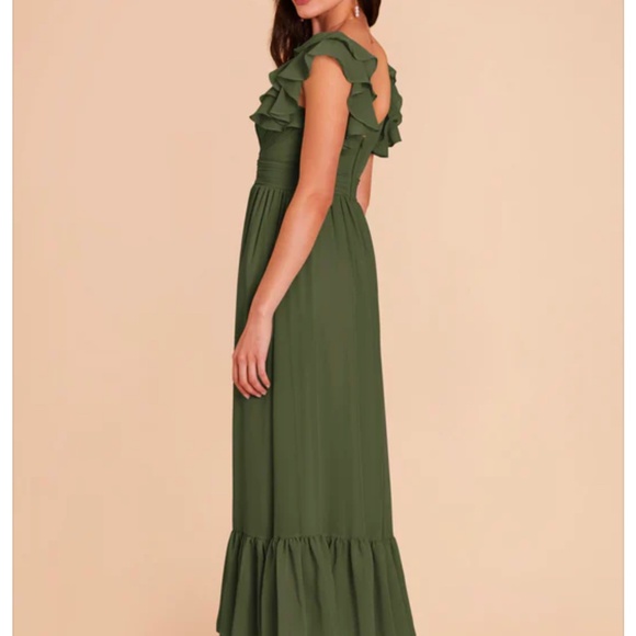 Birdy Grey Michelle Olive Chiffon Dress - Picture 2 of 5